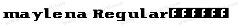 maylena Regular字体转换